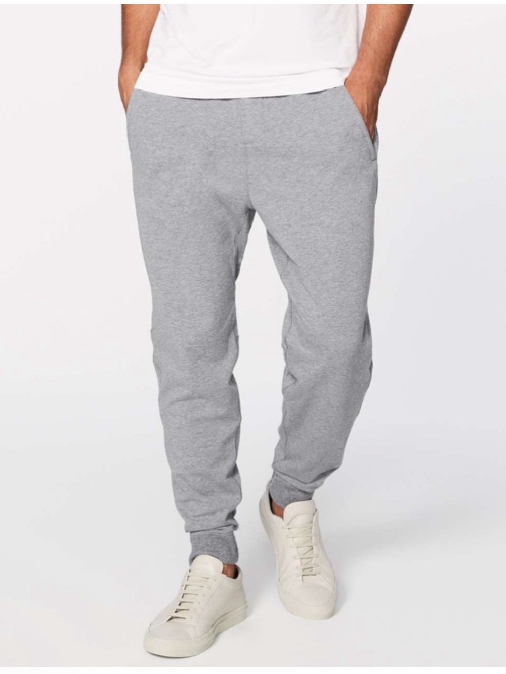 Lululemon Cross Cut Jogger Pants Gray Activewear Run Gym Size Small Inseam 31”